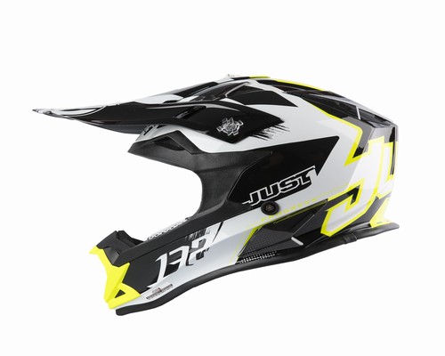 CASCO JUST1 J32 CROSS PRO KICK WHITE YELLOW BLACK XL